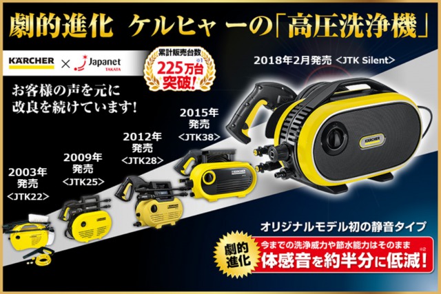 日本製・綿100% ケルヒャー 高圧洗浄機 サイレント JTK - 掃除機